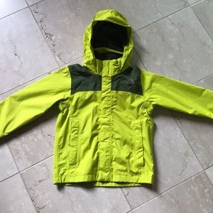 The North Face yellow Rain Jacket